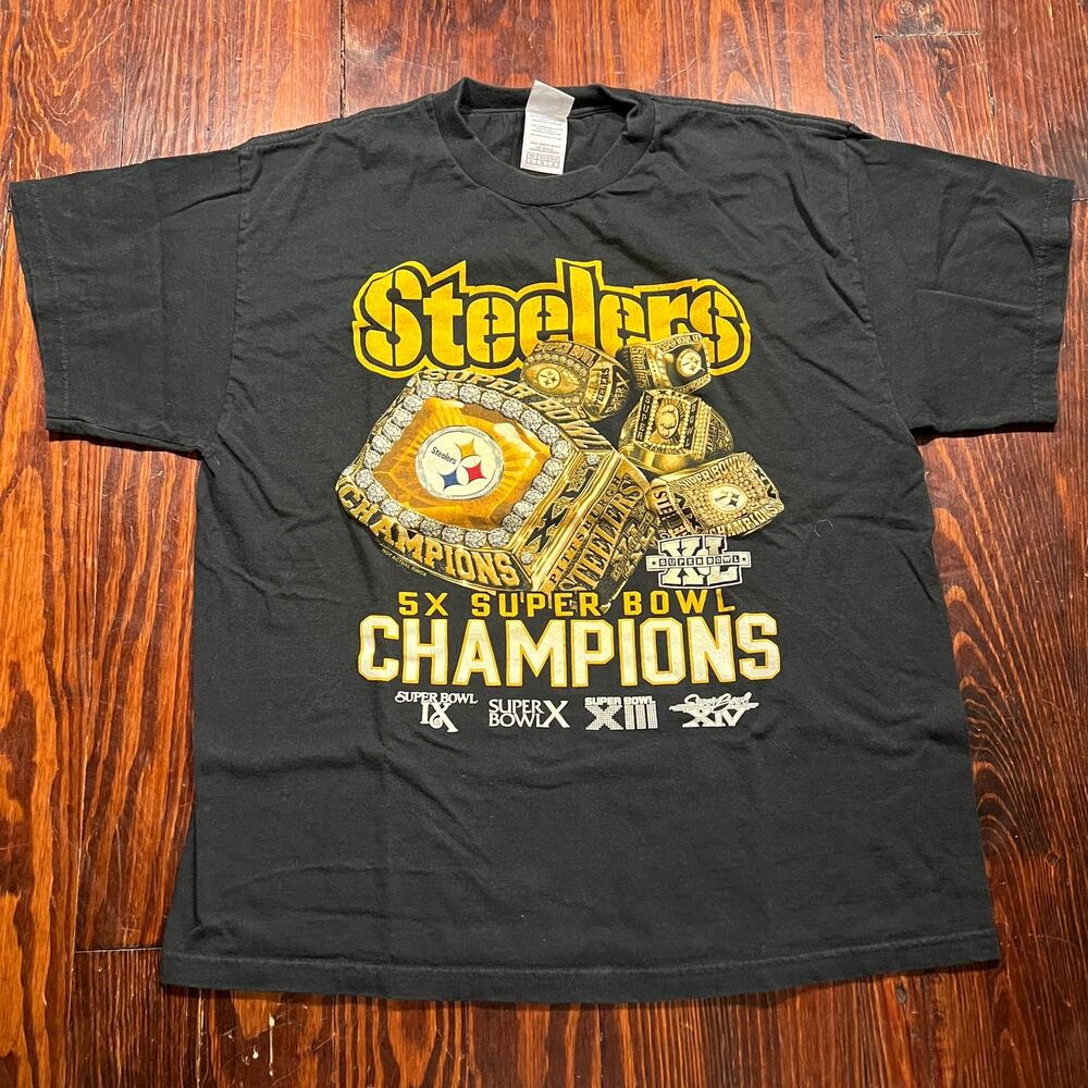 Delta L Y2K Steelers T Shirt Black Regular